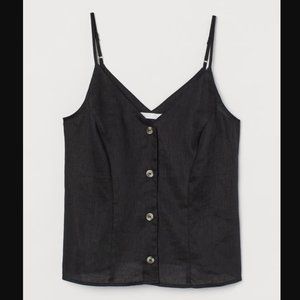 H&M Linen Adjustable Tank Top Size XS